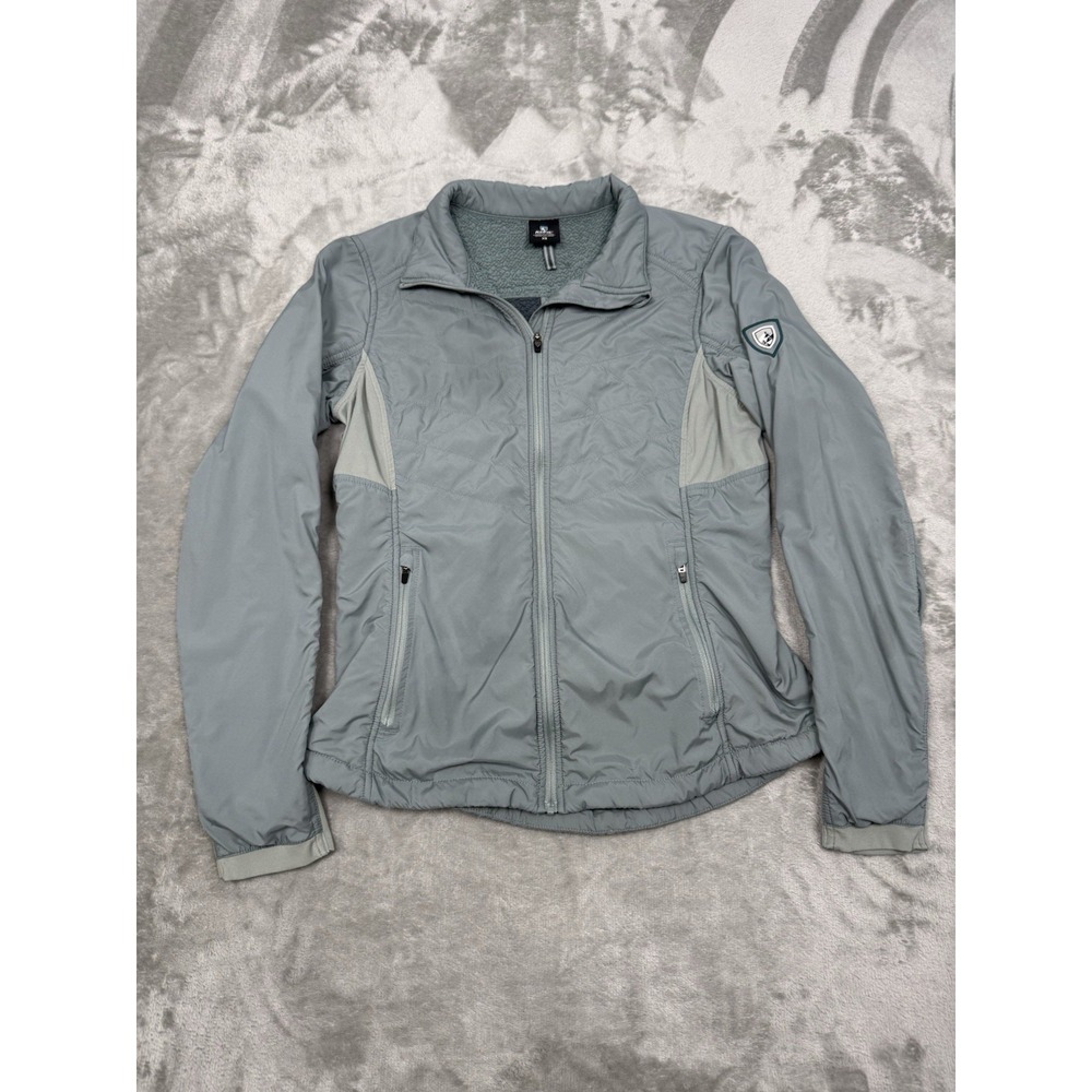 Kuhl The One Jacket Womens XS Gray‎ Full Zip Insulated Light Fleece Hiking Trail